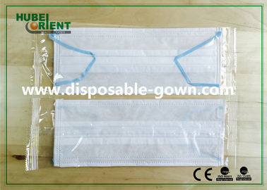 Anti Dust Clean Room Blue Disposable PU Band Face Mask 23 cm XL